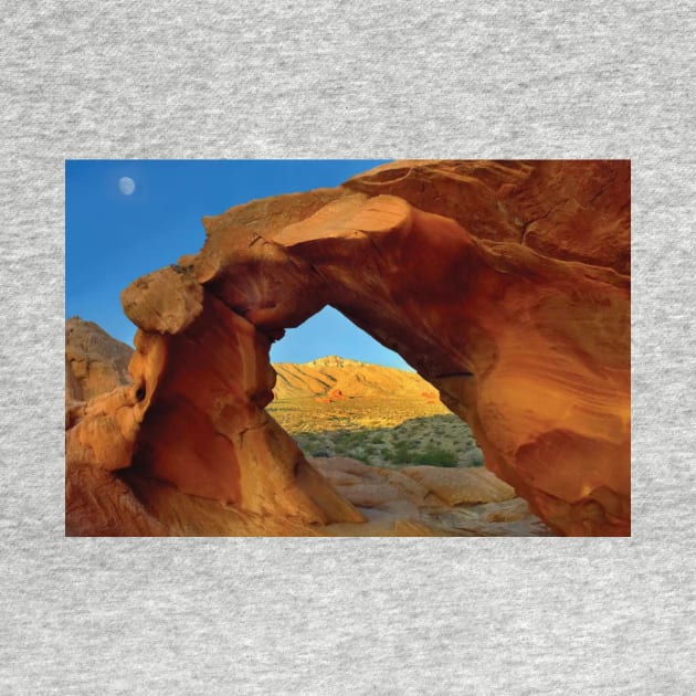 Arch Rock And Moon Valley Of Fire State Park by AinisticGina